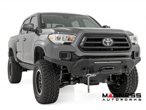 Toyota Tacoma Front Bumper - Winch Mount w/ Black Series Light Bar Toyota Tacoma Front Bumper - Winch Mount w/ Black Series Light Bar